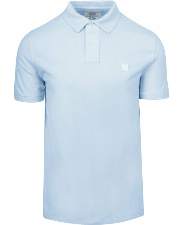 King Essentials The Rene Poloshirt Lichtblauw