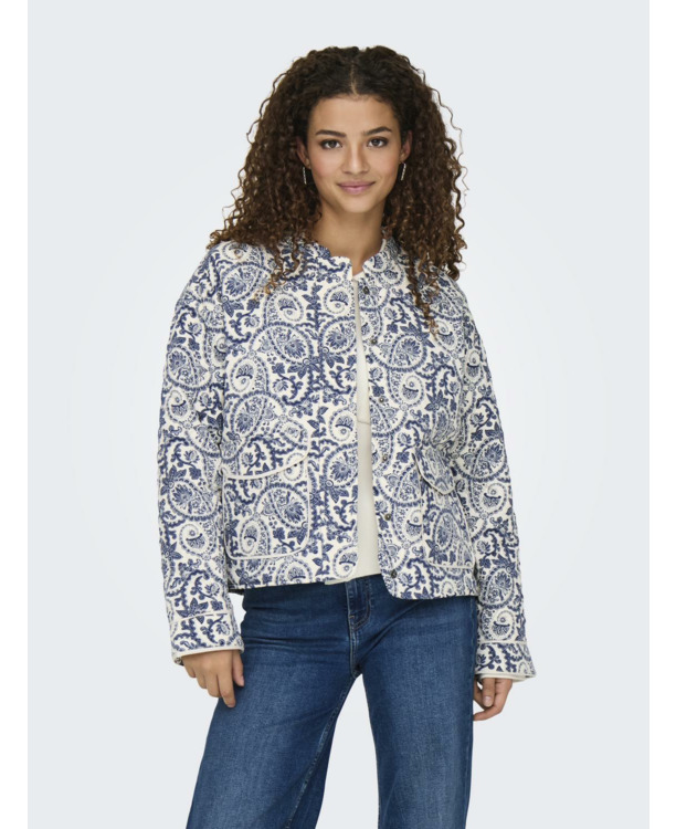 O-Neck Long Sleeves (L/S) Gewatteerd kort jasje