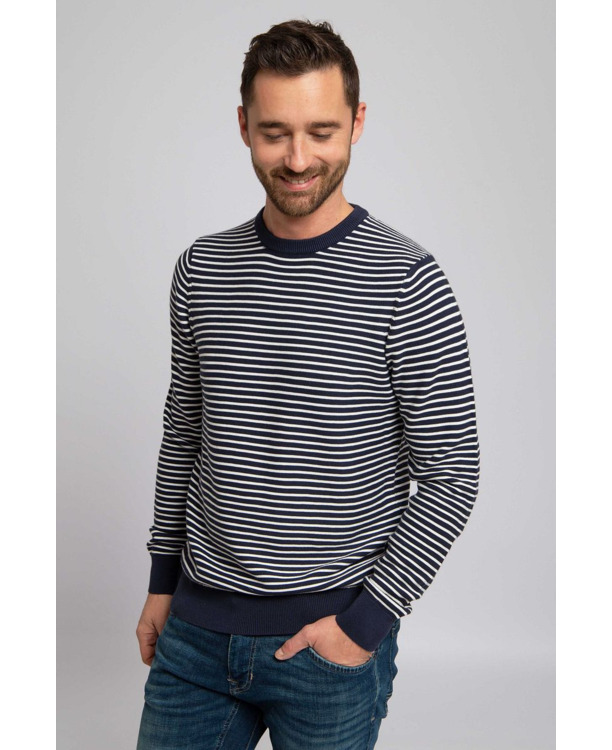 Suitable Respect Trui Otto Blauw Streep