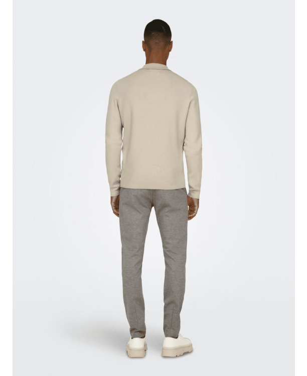 Polo met lange mouwen (L/S) met normale pasvorm Heren