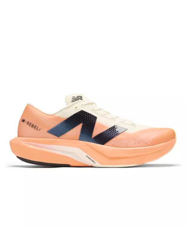 New Balance heren hardloopschoenen oranje FuelCell Rebel v4