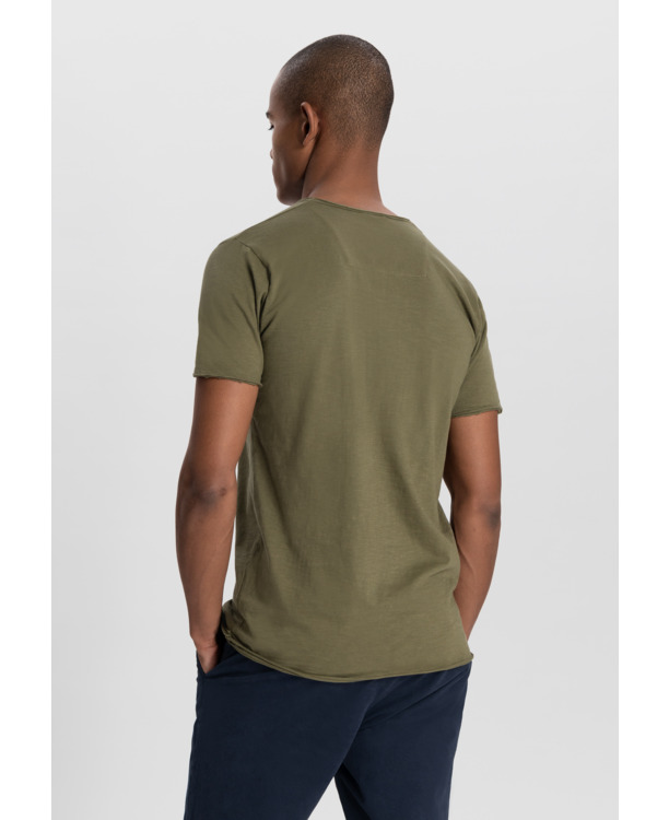 Basic Round Neck Tee Slub Jersey