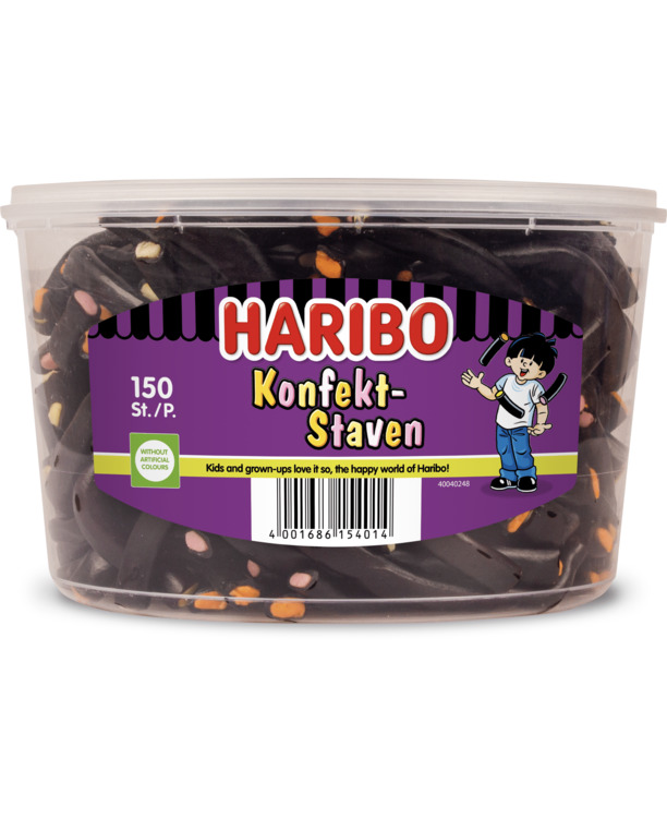 Haribo Konfektstaven 150 stuks