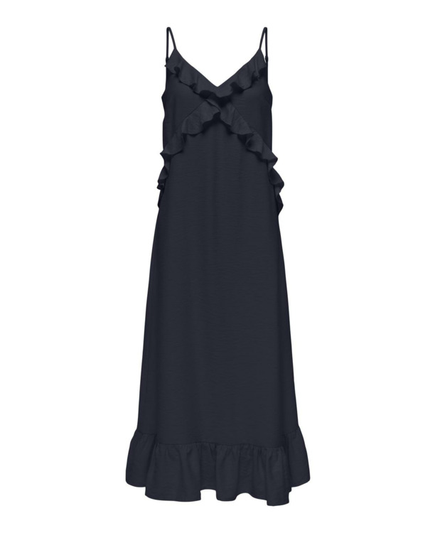 Regular Fit V-Neck Sleeveless (S/L) Zomerjurk met V-hals en ruches