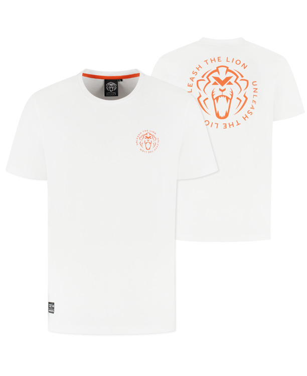 T-Shirt - Wit - Unleash The Lion