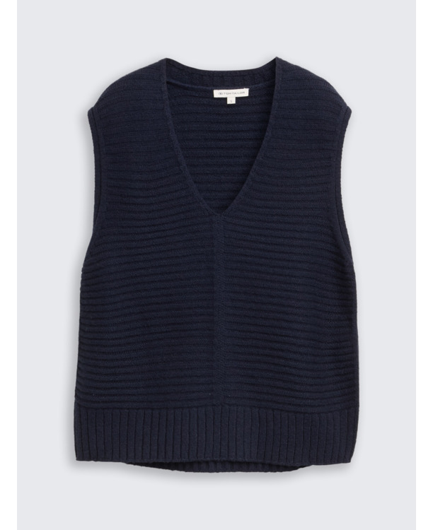 Trui met geribbelde textuur