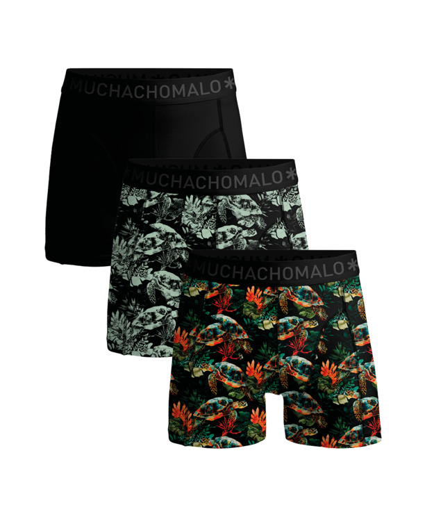 Jongens 3-Pack Boxershorts Print/Print/Effen Print/Print/Black