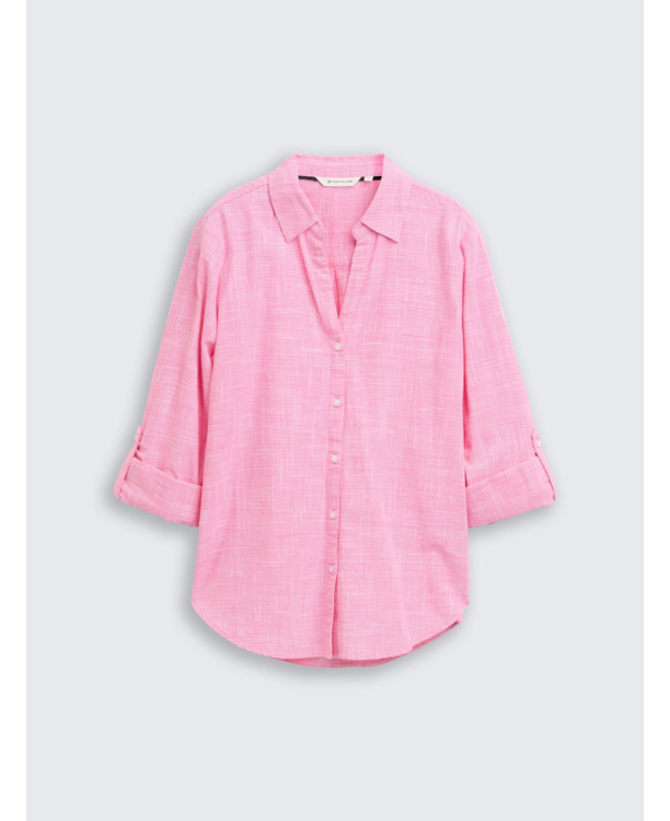 Regular fit blouse van katoen