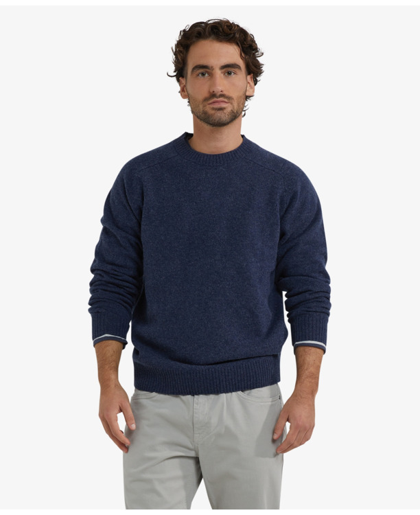 Lambswool Crew Neck sweater 100% Lambswool Heren
