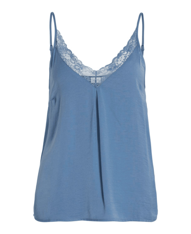 VICAVA V-NECK LACE SINGLET- NOOS