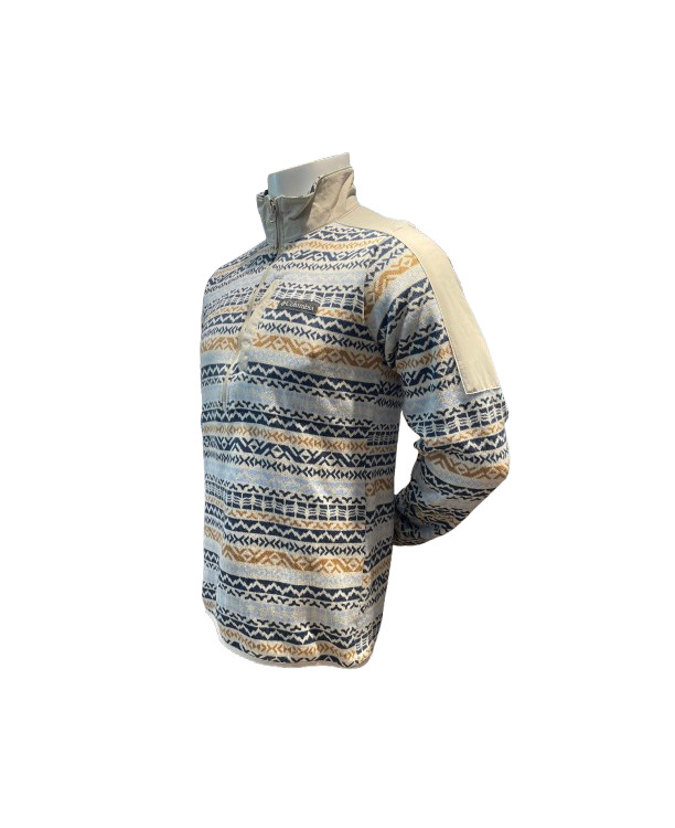 M FOX GLACIER FS PRINTED HALF ZIP
