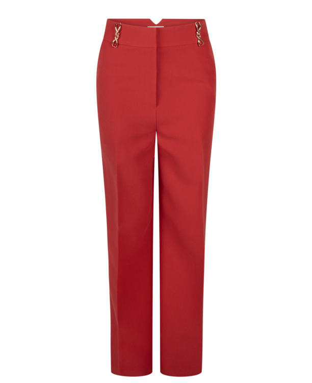 Aaiko Dames comfortabele broek lava red viscose elastaan