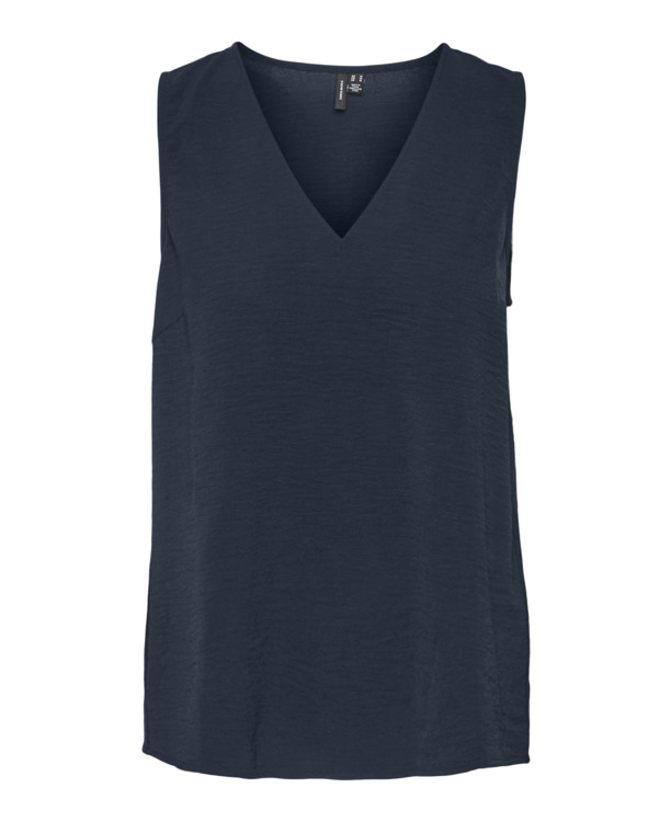 VMALVA S/L V-NECK TOP WVN NOOS
