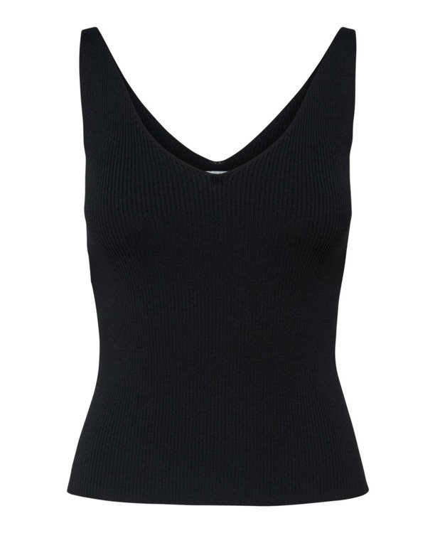 Knit Fit V-Neck Sleeveless (S/L) Gebreide top