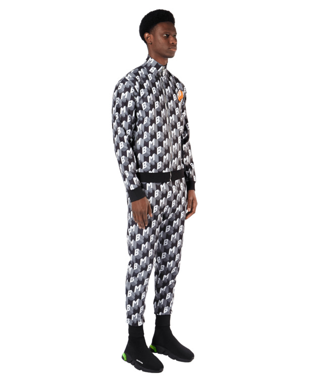 ALL OVER ORANGE BAGDE TRACKSUIT MEN