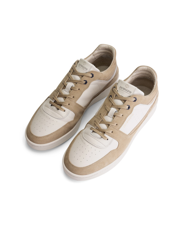 Dstrezzed Heren Lage Sneakers Wit DS Low