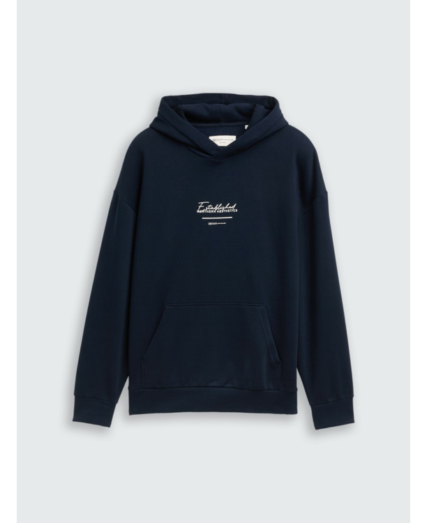 Relaxed fit hoodie met print