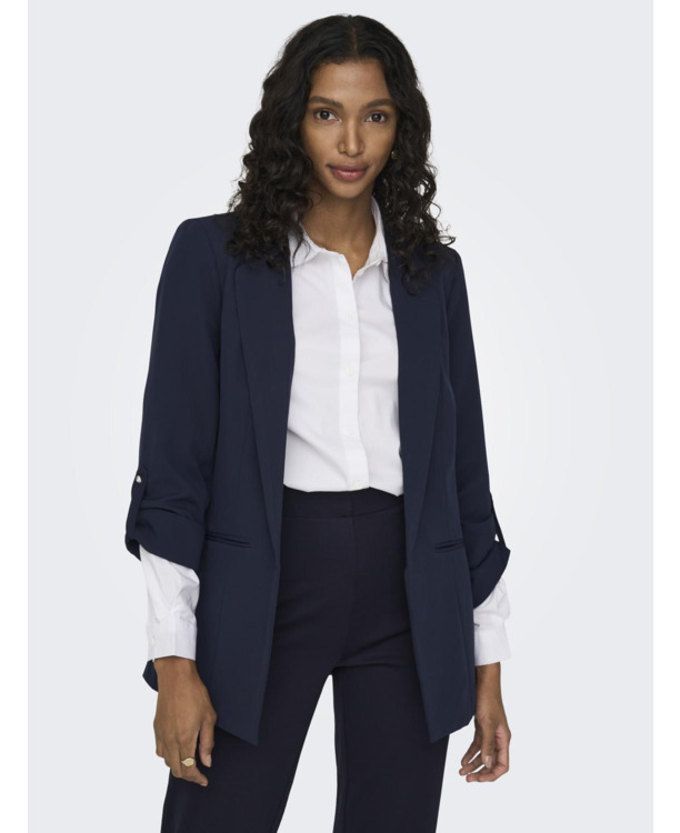 Regular Fit Reverse Blazer met manchetten met knopen