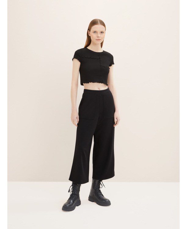 Culottes met crêpestructuur