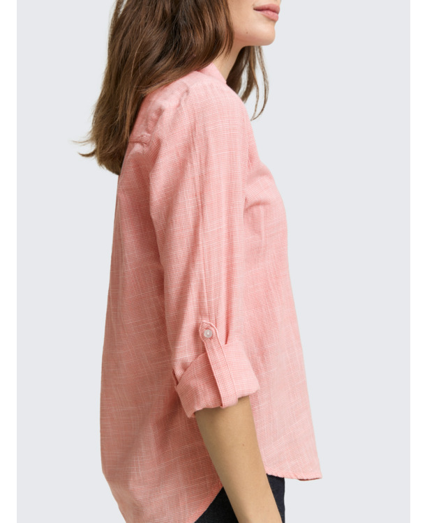 Regular fit blouse van katoen
