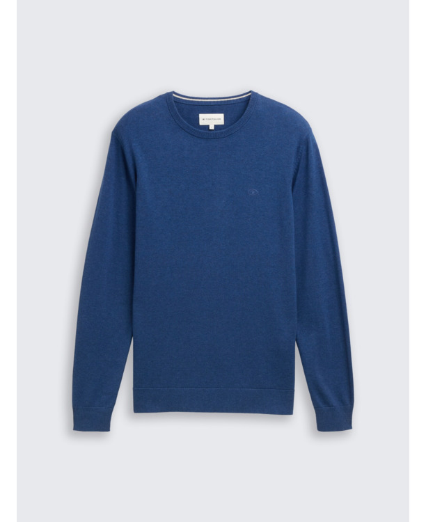 Gebreide trui met geprint logo