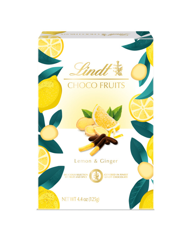 Lindt CHOCO FRUITS LEMON & GINGER 125g
