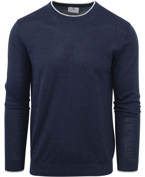 Suitable Trui O-Hals Johan Navy