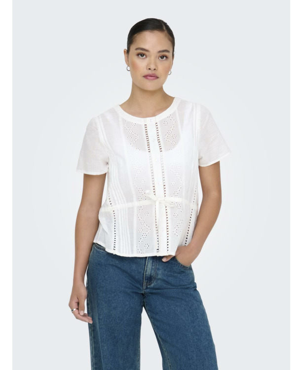 Regular Fit O-Neck Sleeveless (S/L) Regular fit mouwloze top met trekkoord