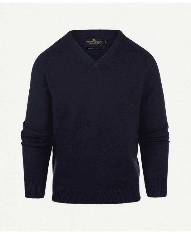 Lambswool V- neck Sweater