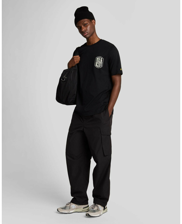 Embroidered Badge Graphic T-shirt
