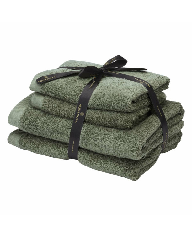 Rio - Handdoek bundel - GOTS KATOEN - 2x 50x100 + 2x 67x130 cm - Forest