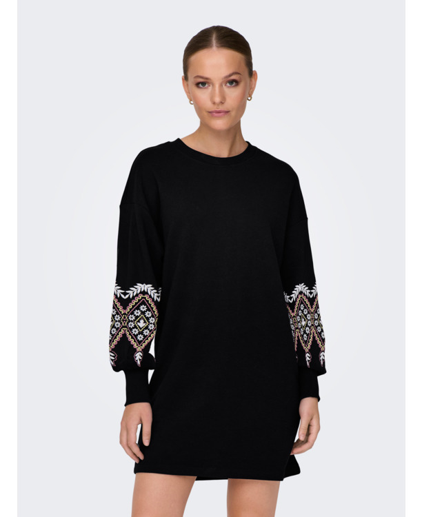 ONLBROOKE LS SHORT DRESS FLOWER SWT