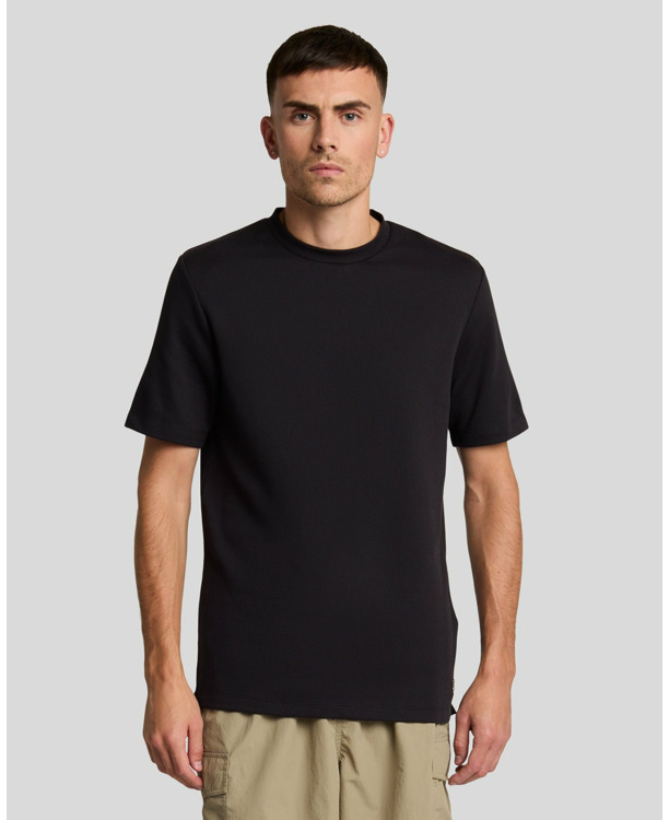 Twill Texture Crewneck T-Shirt