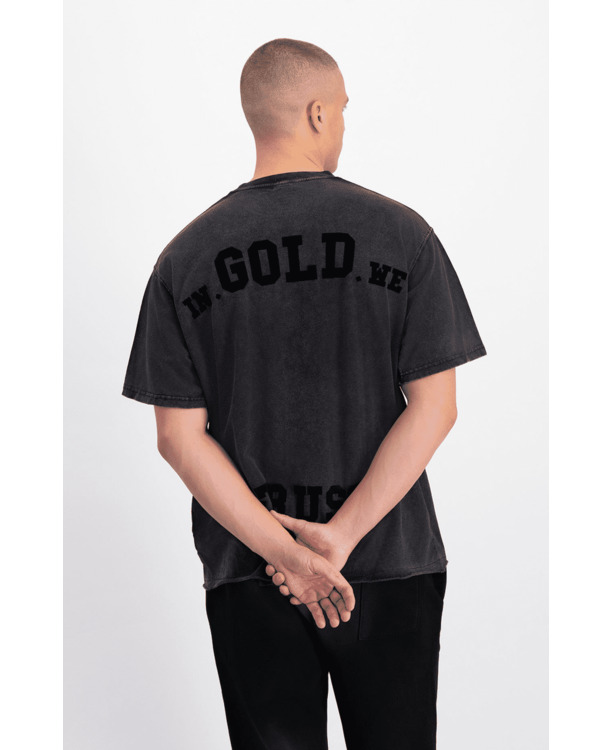Het Strikte T-shirt Grijs Unisex