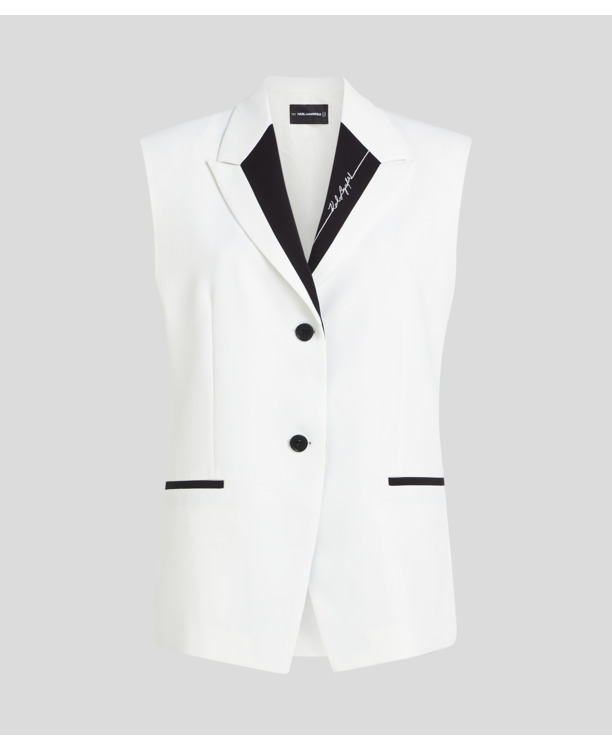 CONTRAST SUIT GILET