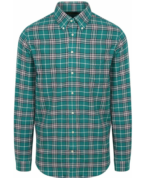 Steppin' Out Flanel Overhemd Ruit Groen