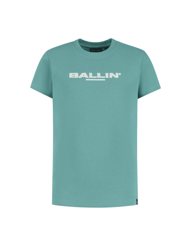 Junior Wafel Borduur T-shirt 100% Katoen