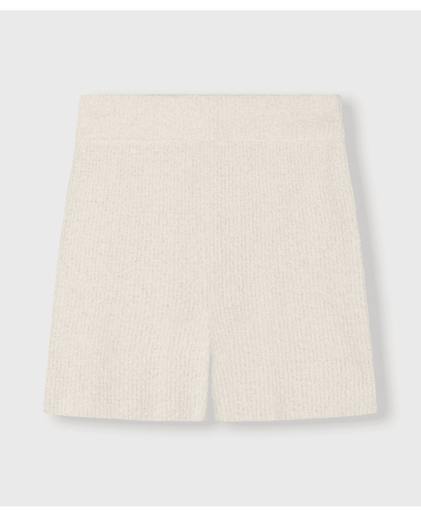 boucle knit shorts