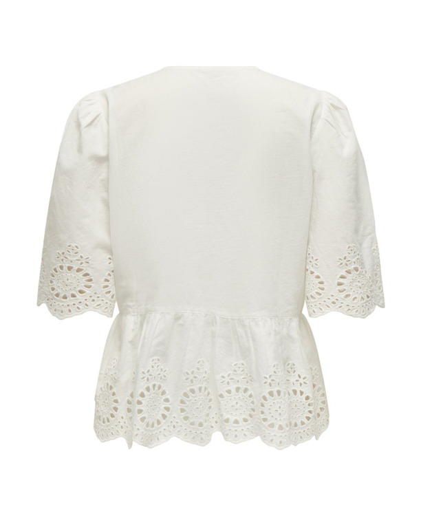 Regular Fit V-Neck Short Sleeves (S/S) Basic top met V-hals en korte mouwen voor een normale pasvorm