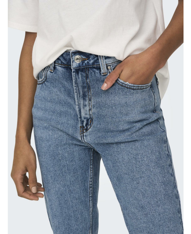 Straight Fit Straight fit jeans met zakken aan de voorkant en enkellengte