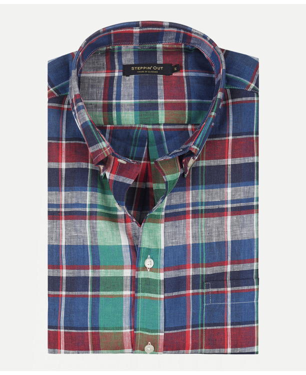 Linen Check Shirt RF BD