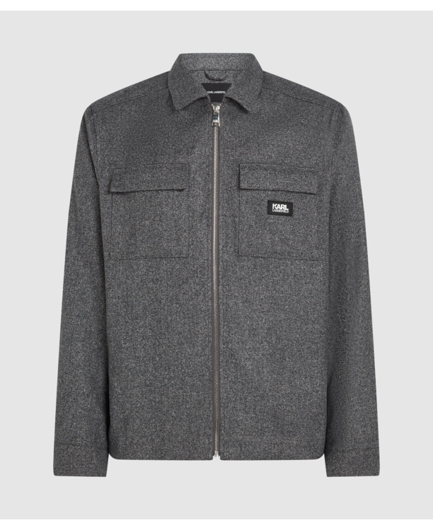 BRUSHED MELANGE OVERSHIRT