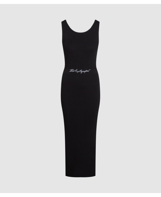 SIGNATURE LONG KNIT DRESS