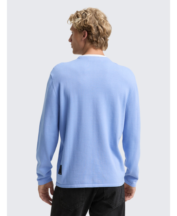 Gebreite trui met kraagdetail