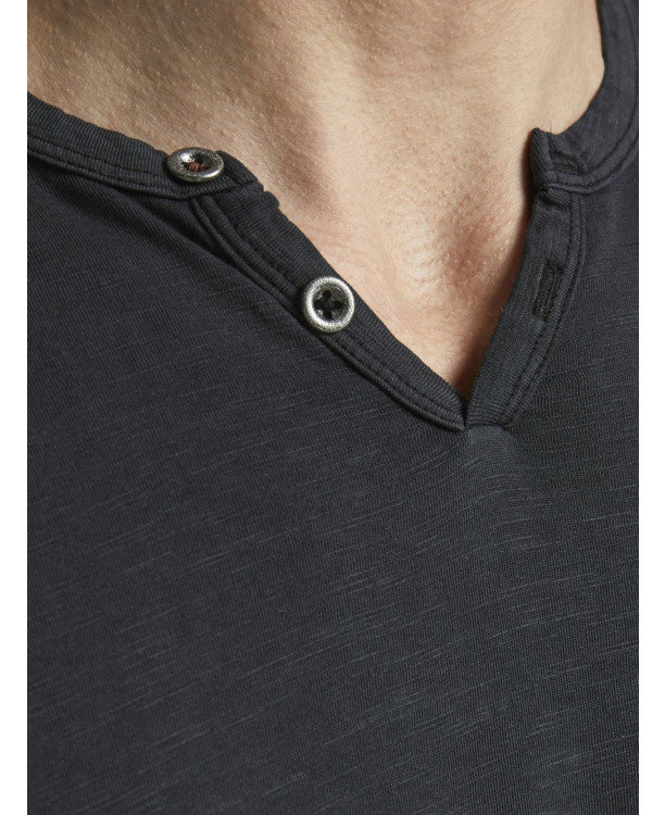 Slim Fit Split Neck Short Sleeves (S/S)