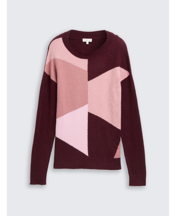 Gebereide trui met patroon