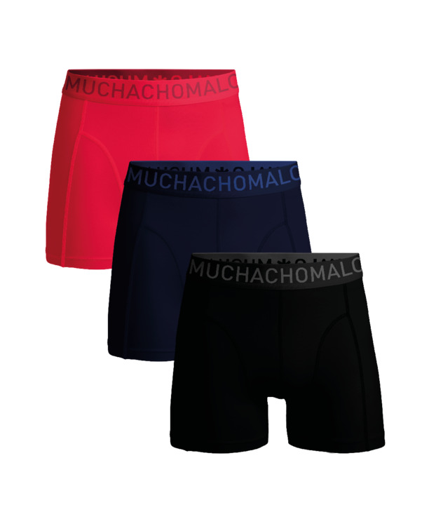Heren 3-pack Boxershorts Microvezel Black/Blue/Red