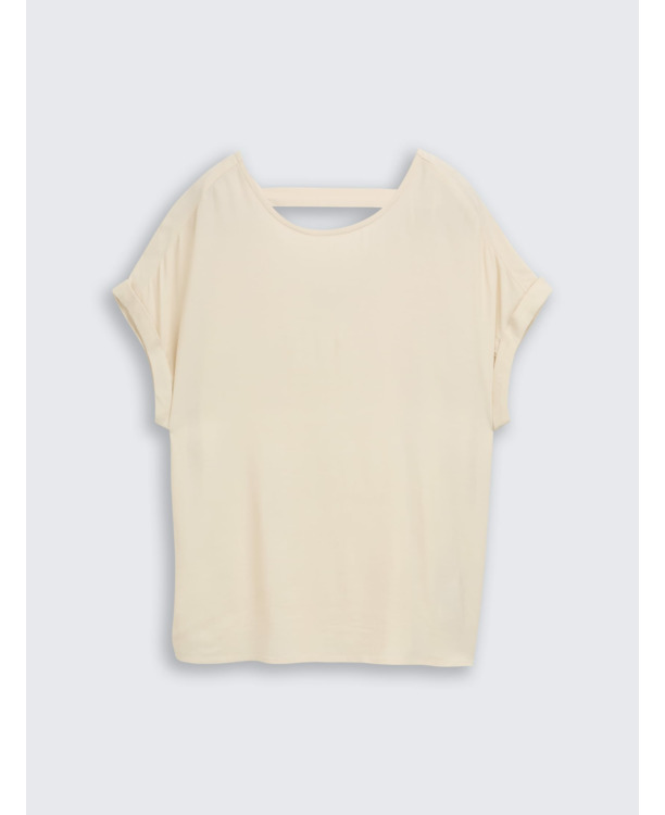 Losvalnde blouse met uitsnijding aan de Achterkant