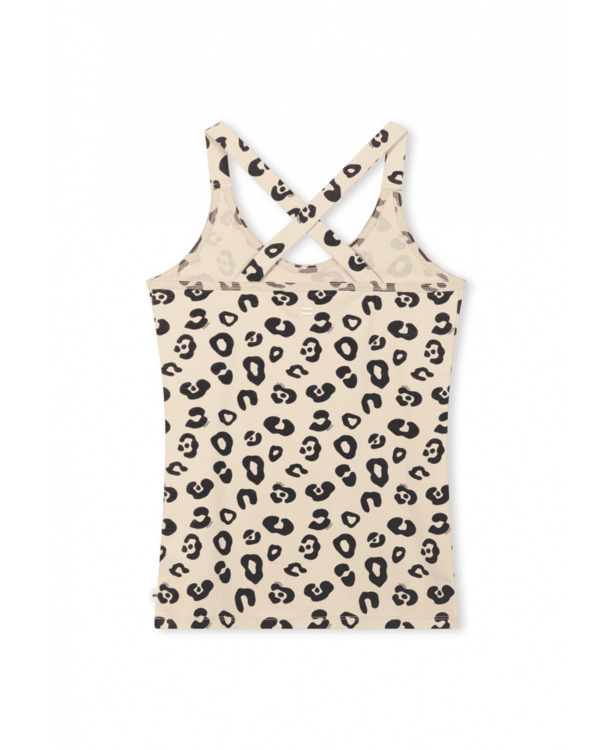 10DAYS Dames top wrapper luipaard 92% biologisch katoen