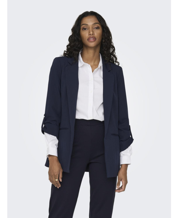 Regular Fit Reverse Blazer met manchetten met knopen